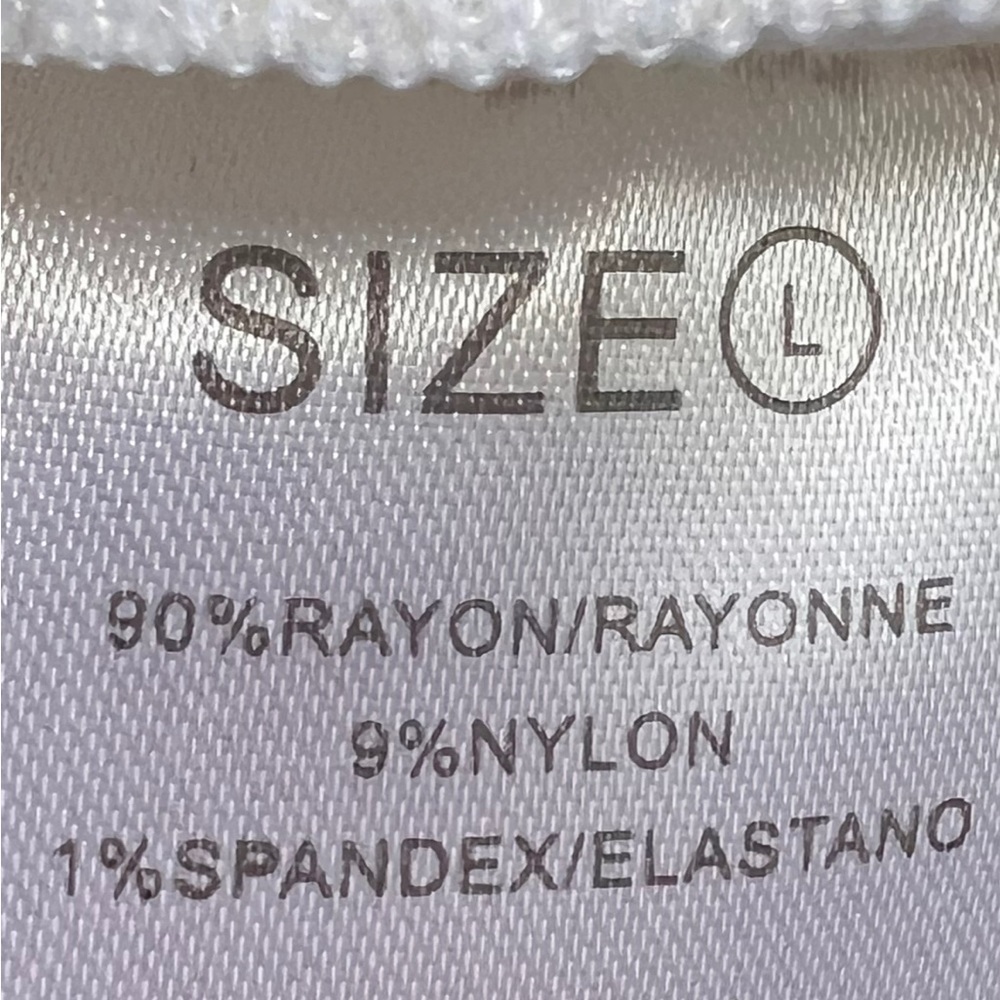 White Chiffon/Rayon Draped Evening Dress Sz10 - Picture 16 of 16